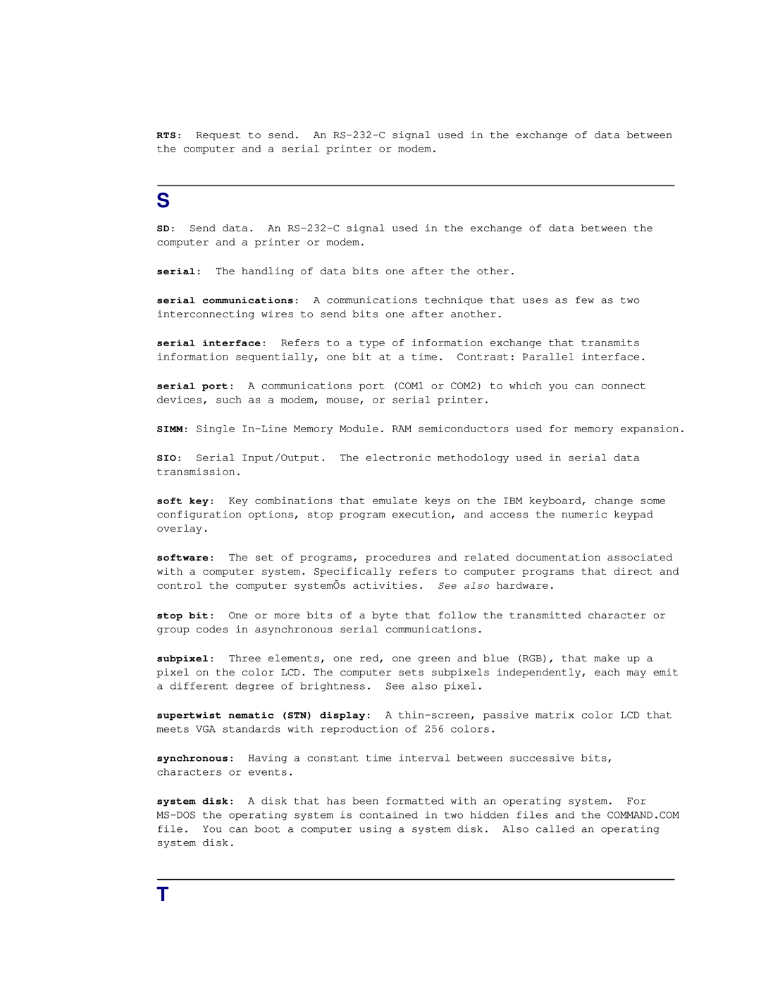 Toshiba T2150CD user manual 