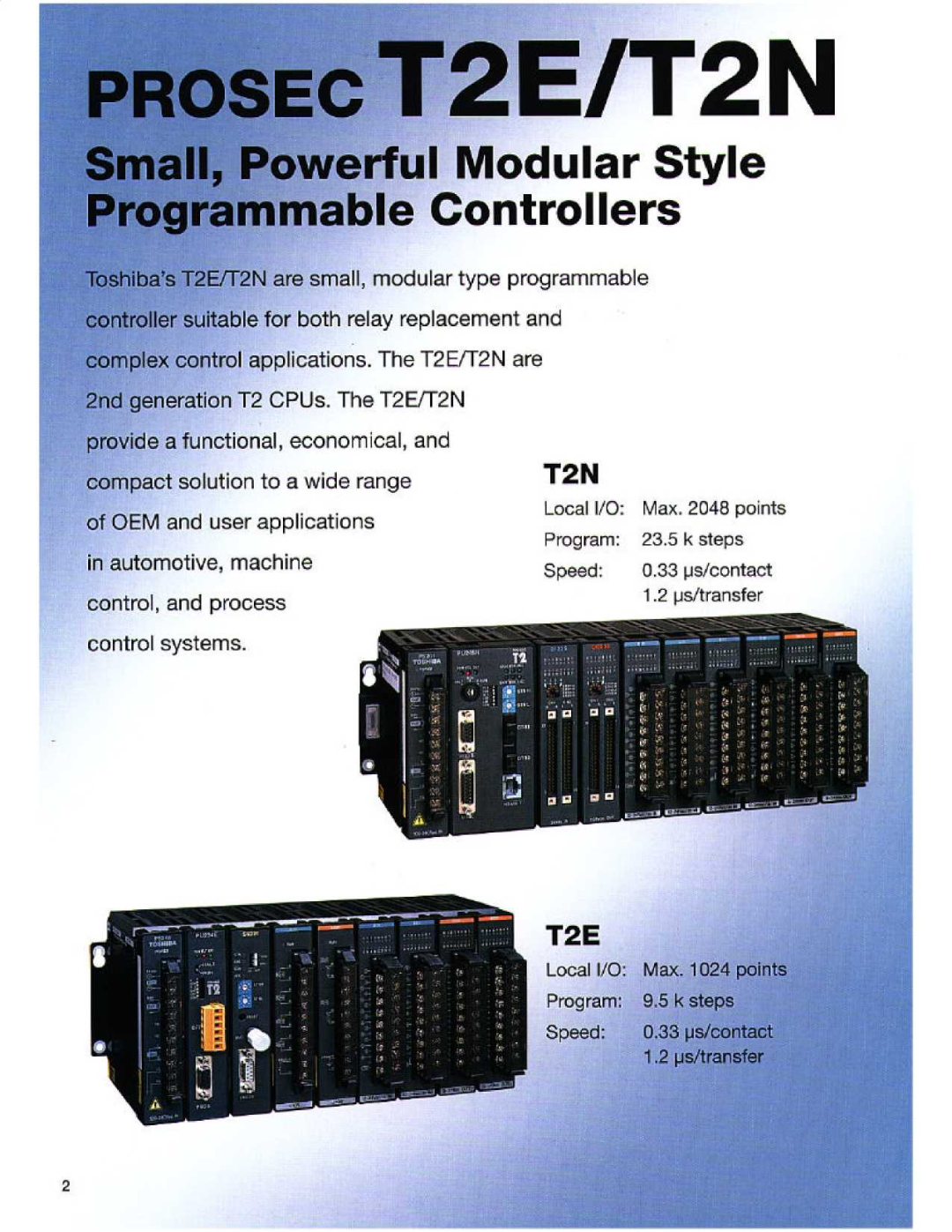 Toshiba T2E manual 