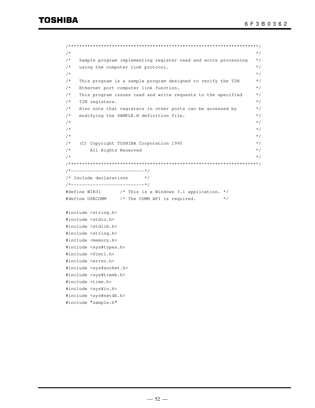 Toshiba T2N instruction manual ⎯ 52 ⎯ 