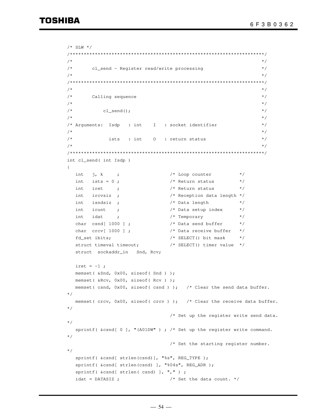 Toshiba T2N instruction manual ⎯ 54 ⎯ 