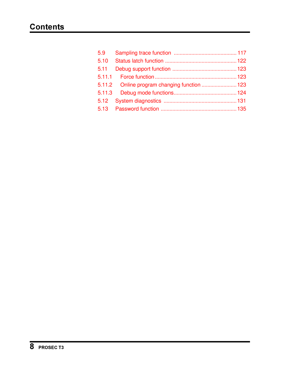 Toshiba T3 user manual Contents 