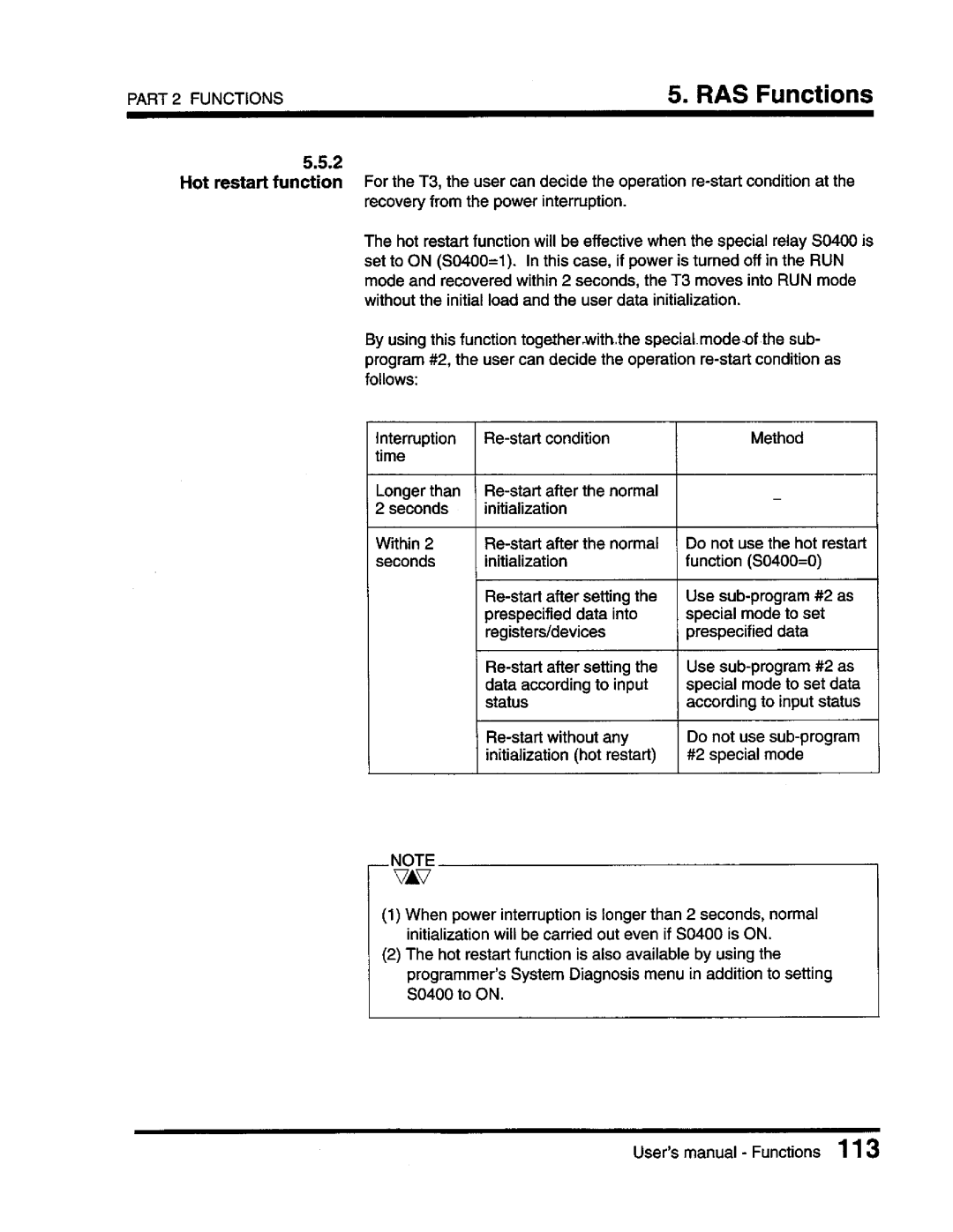 Toshiba T3 user manual 