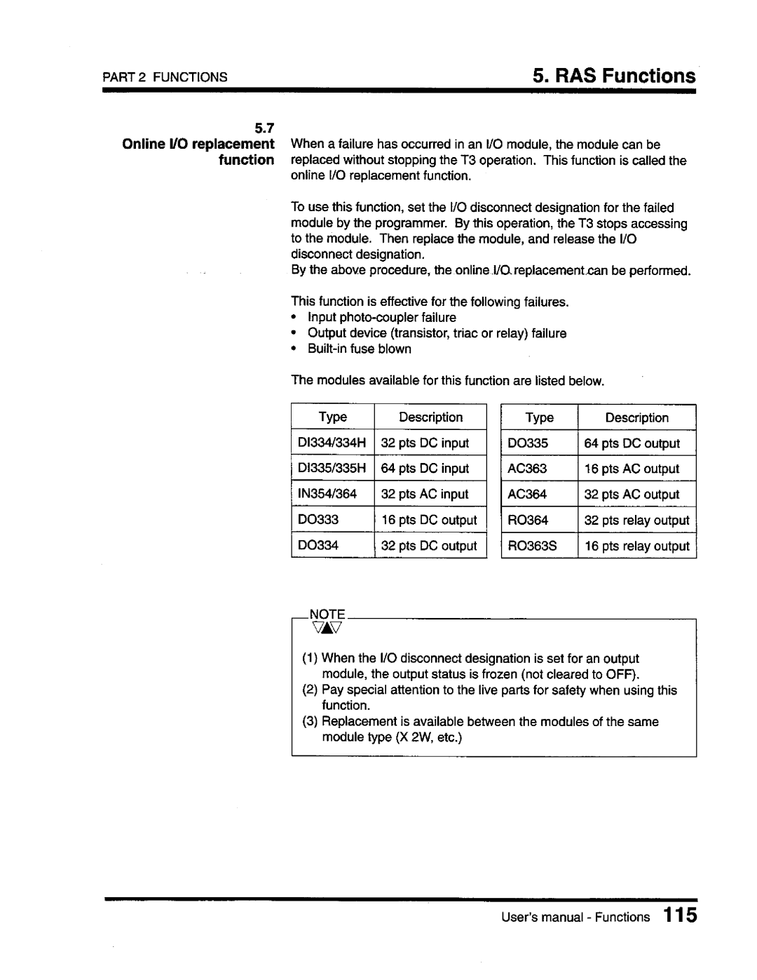 Toshiba T3 user manual 