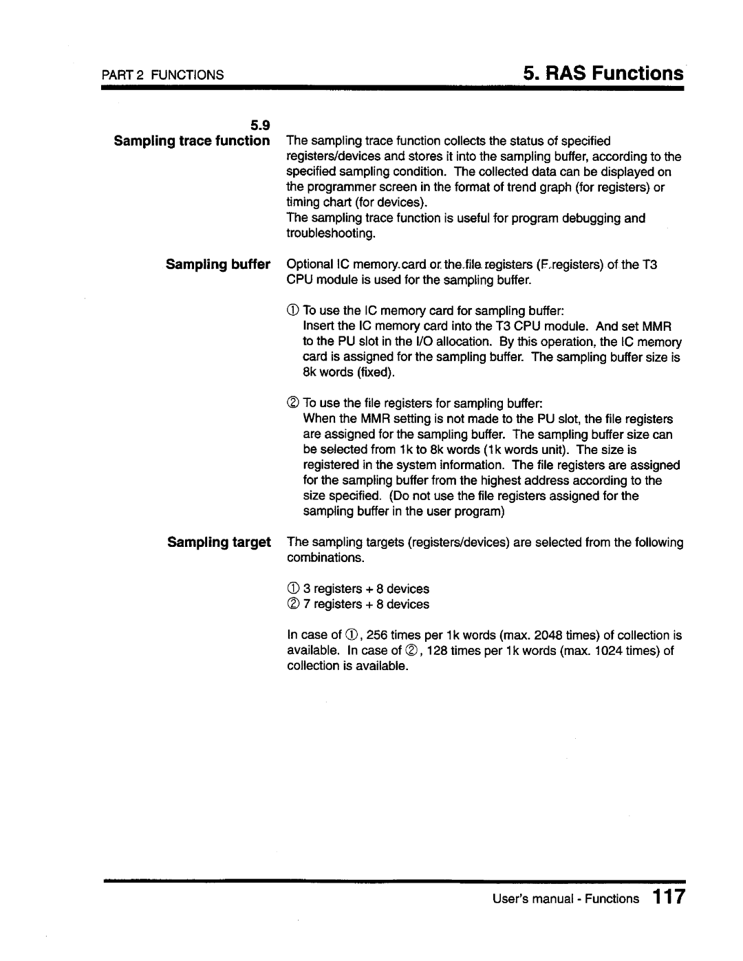 Toshiba T3 user manual 