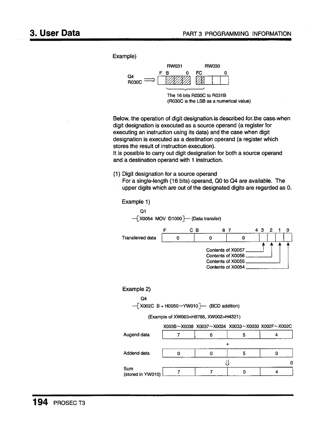 Toshiba T3 user manual 