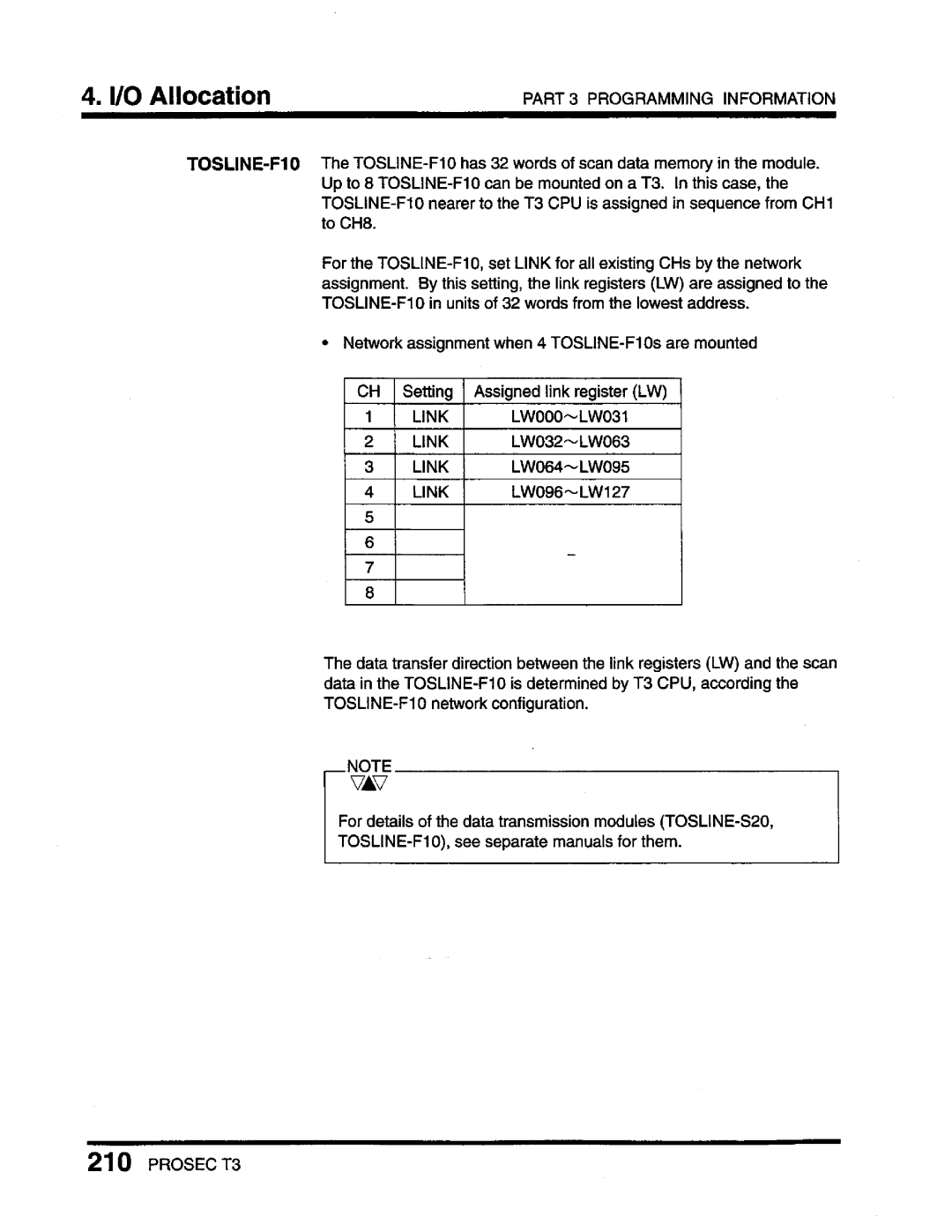 Toshiba T3 user manual 