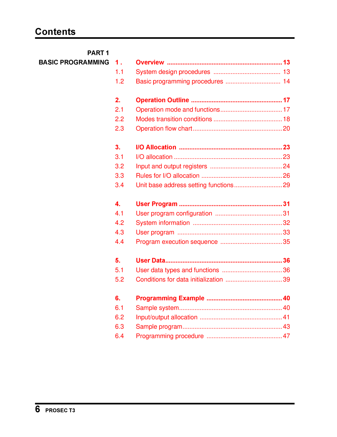 Toshiba T3 user manual Contents 