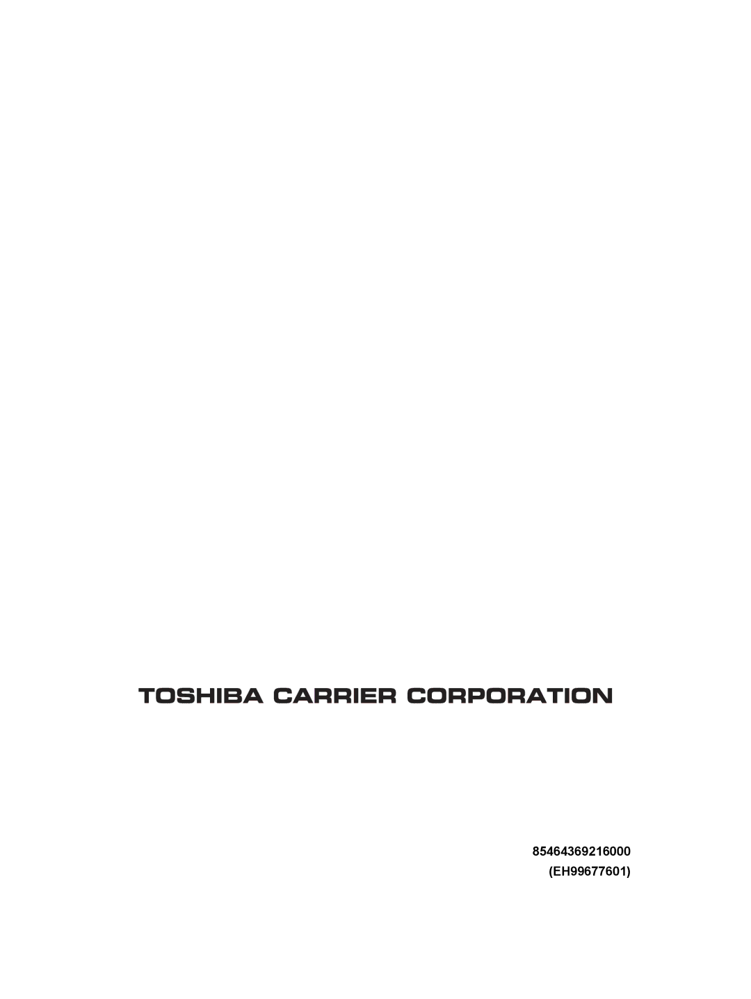 Toshiba TCB-AX21UL installation manual 85464369216000 EH99677601 