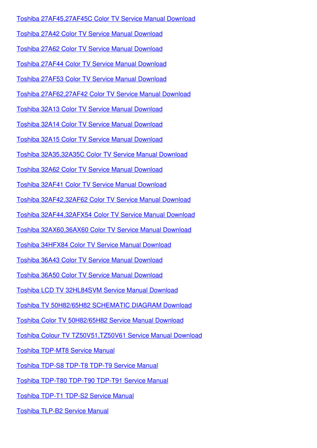 Toshiba TDP-EX20 service manual 