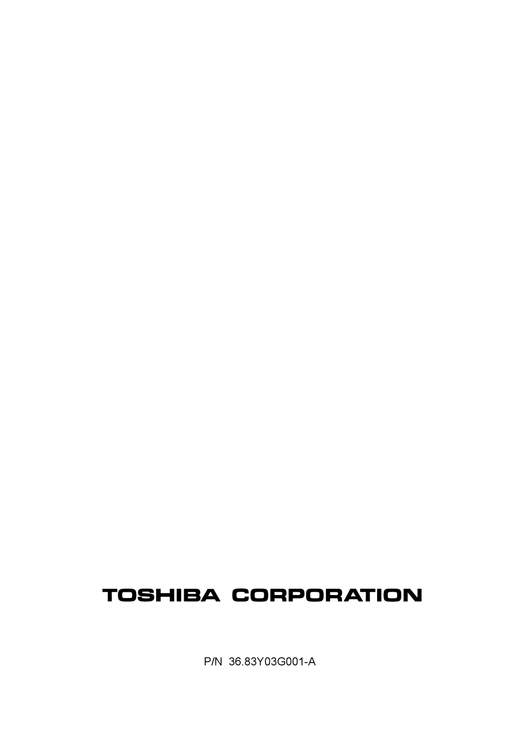 Toshiba TDP-FF1A manual 36.83Y03G001-A 