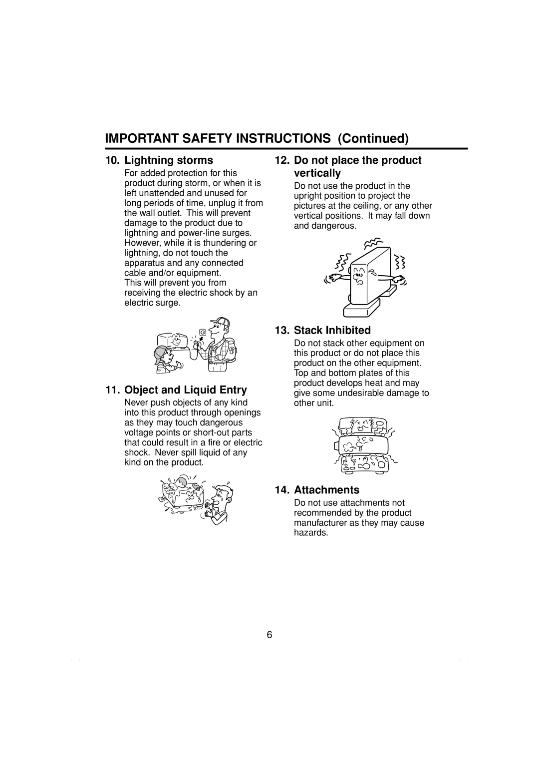 Toshiba TDP-MT200 owner manual Important Safety Instructions 