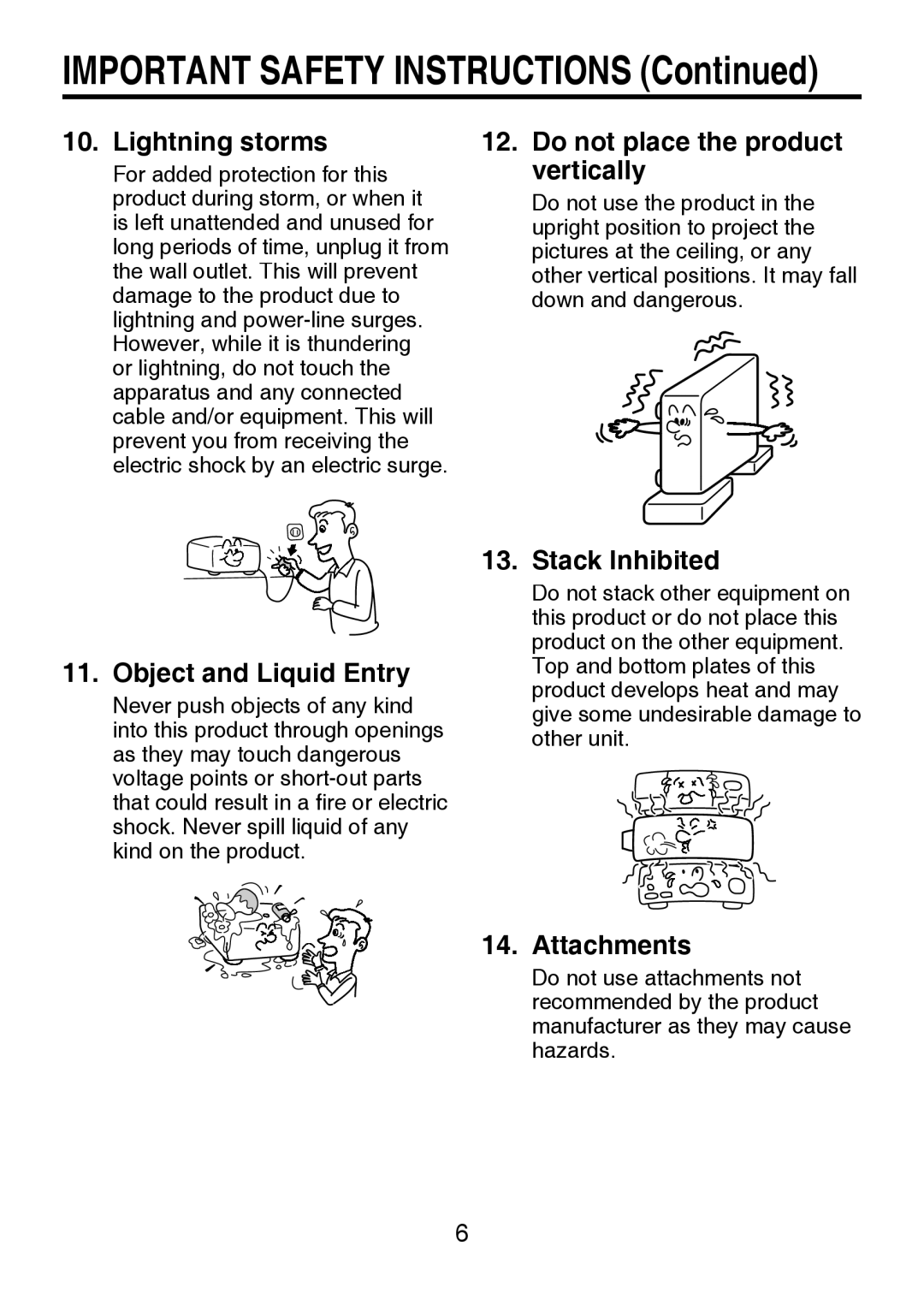 Toshiba TDP-P8 manual Important Safety Instructions 