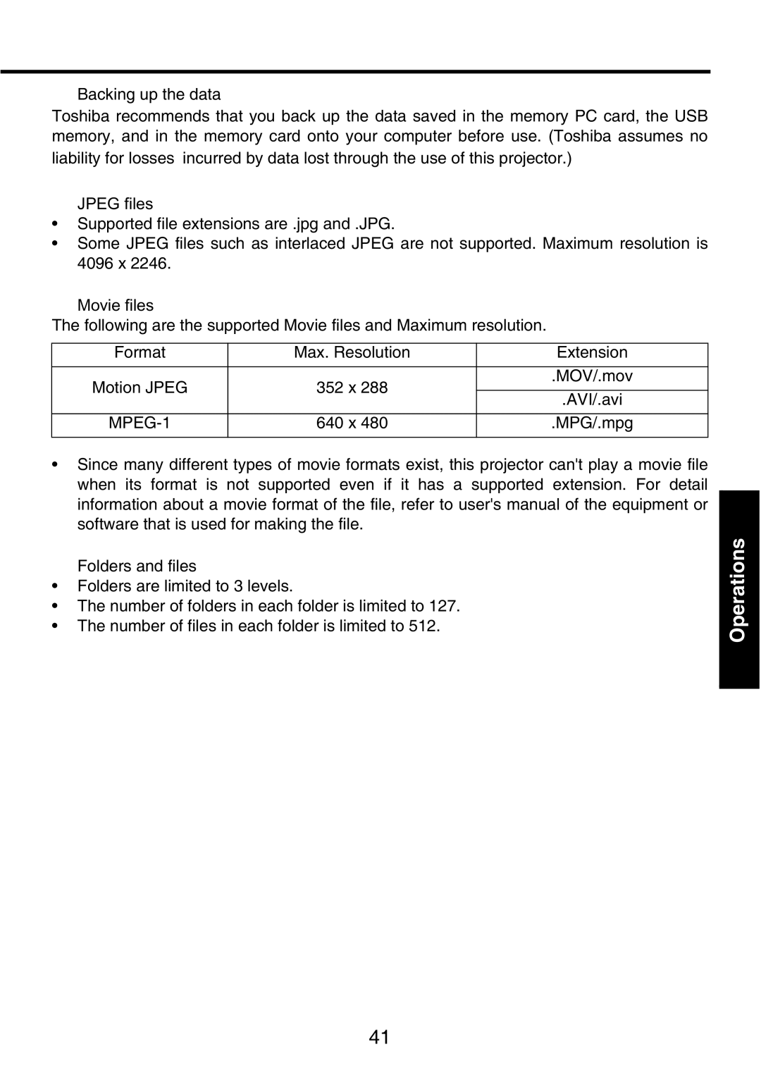 Toshiba TDP-P9 owner manual MPEG-1 