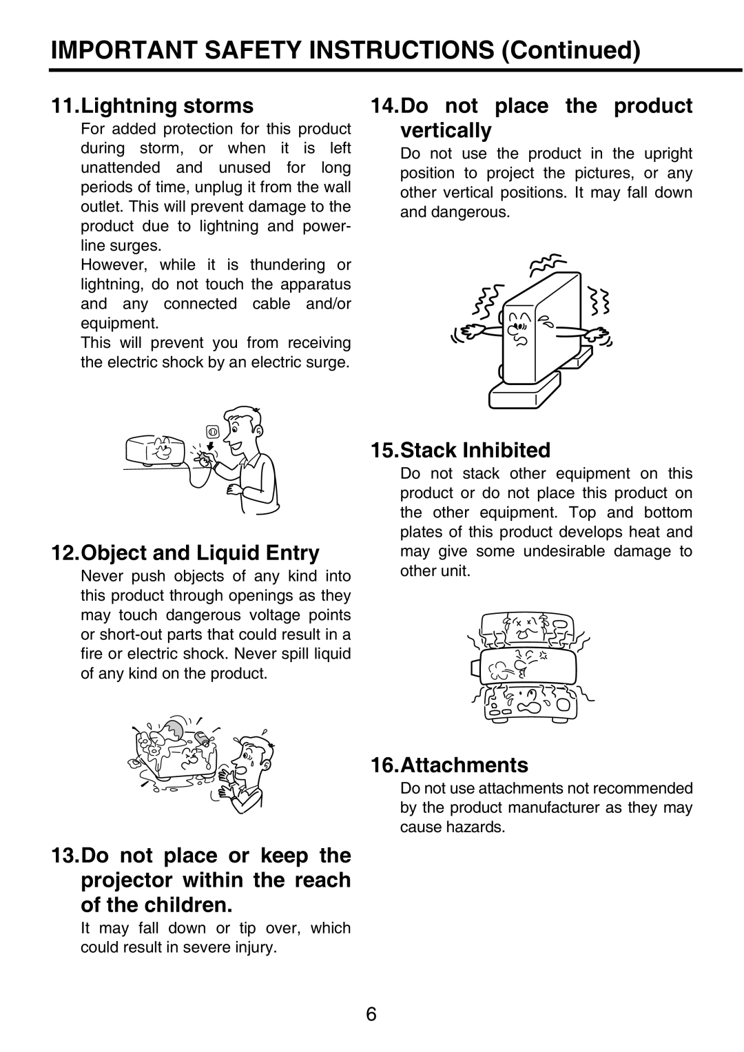 Toshiba TDP-P9 owner manual Important Safety Instructions 