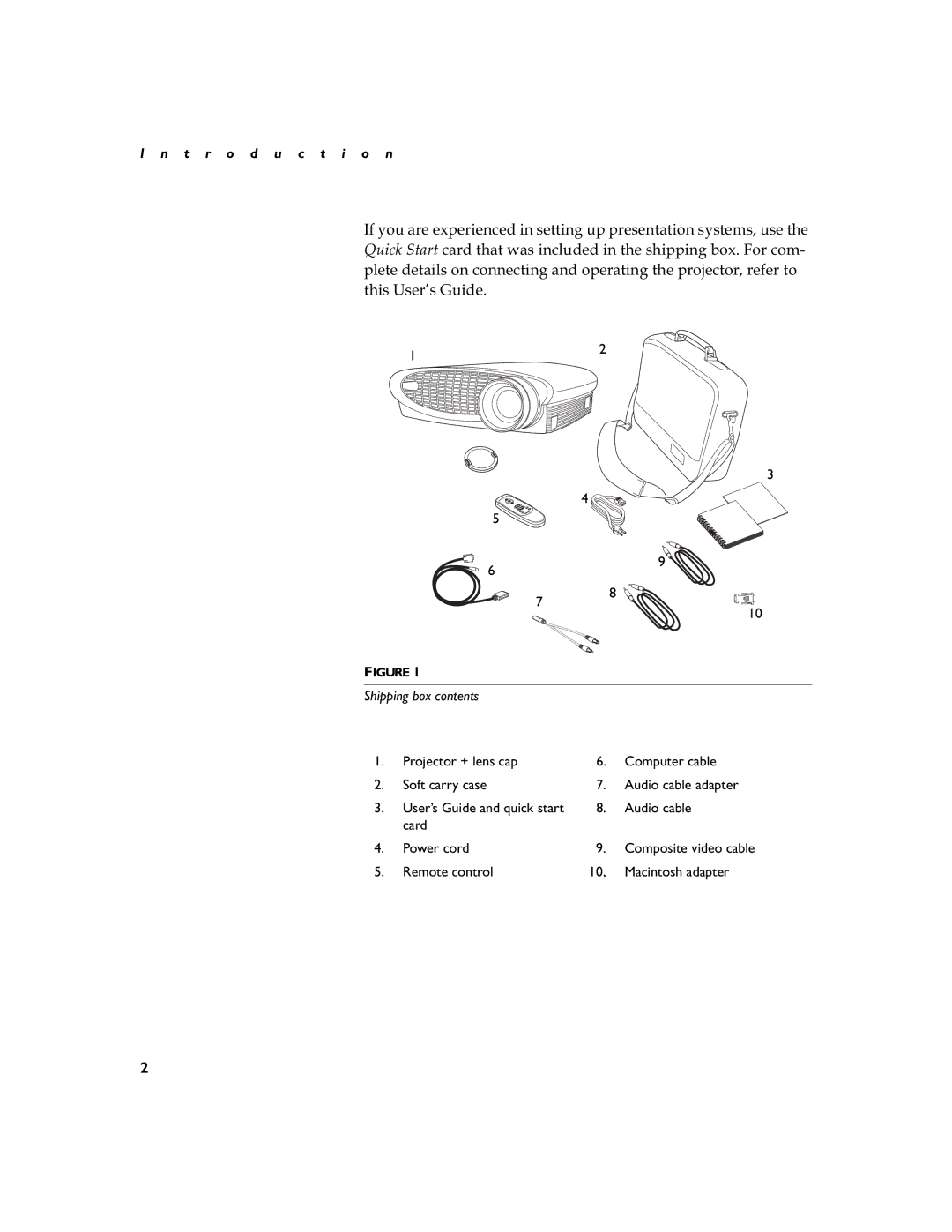 Toshiba TDP-S3 manual T r o d u c t i o n 