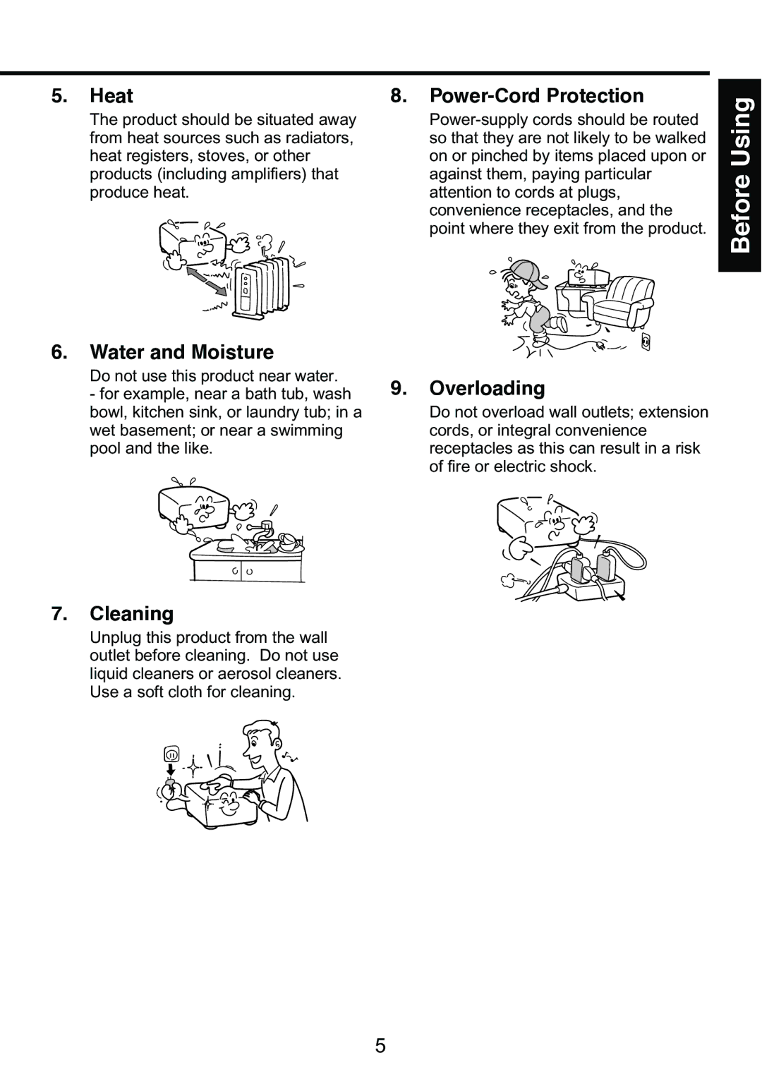 Toshiba TDP-S9 owner manual Heat 