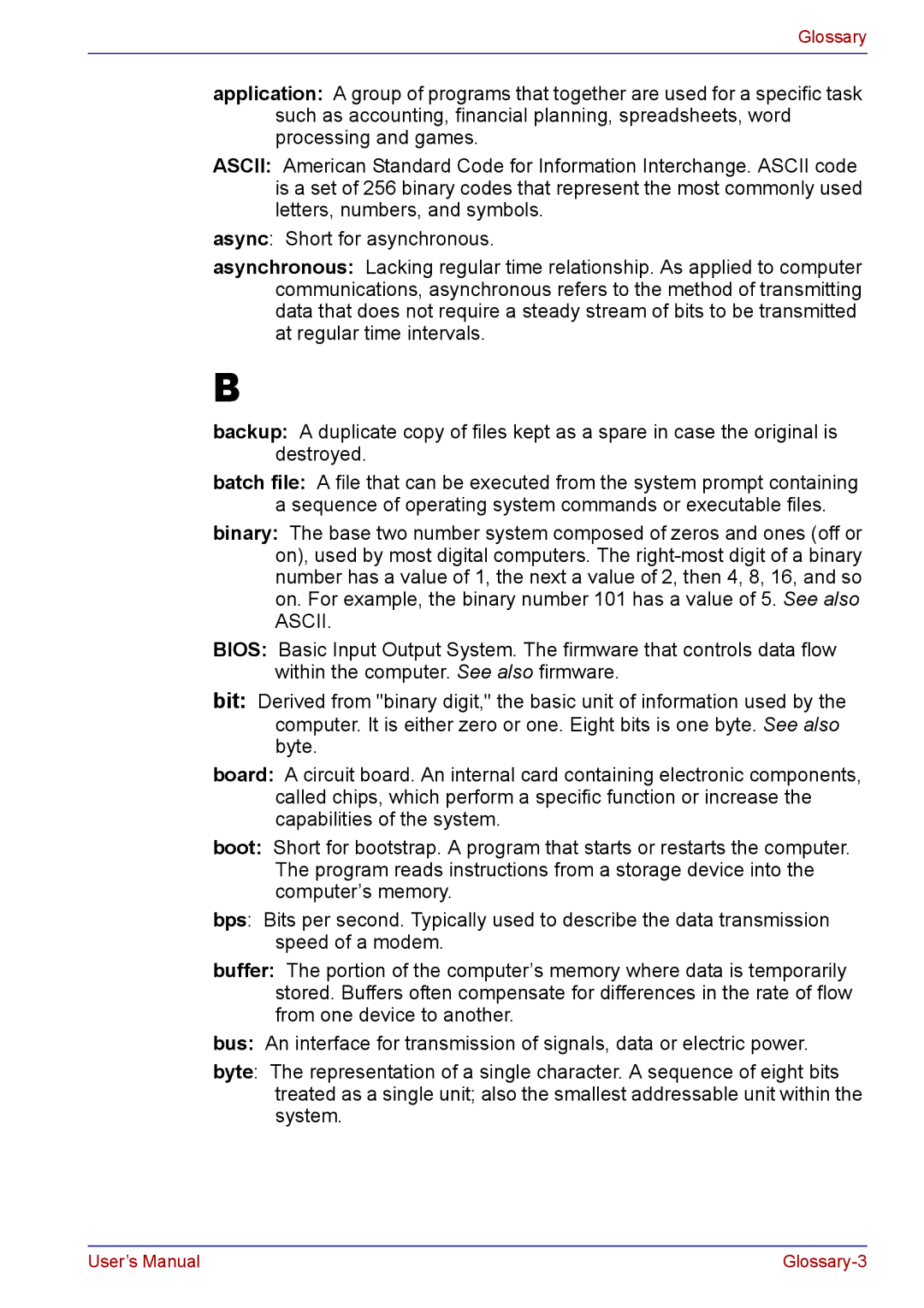 Toshiba TECRA A2 manual Ascii 