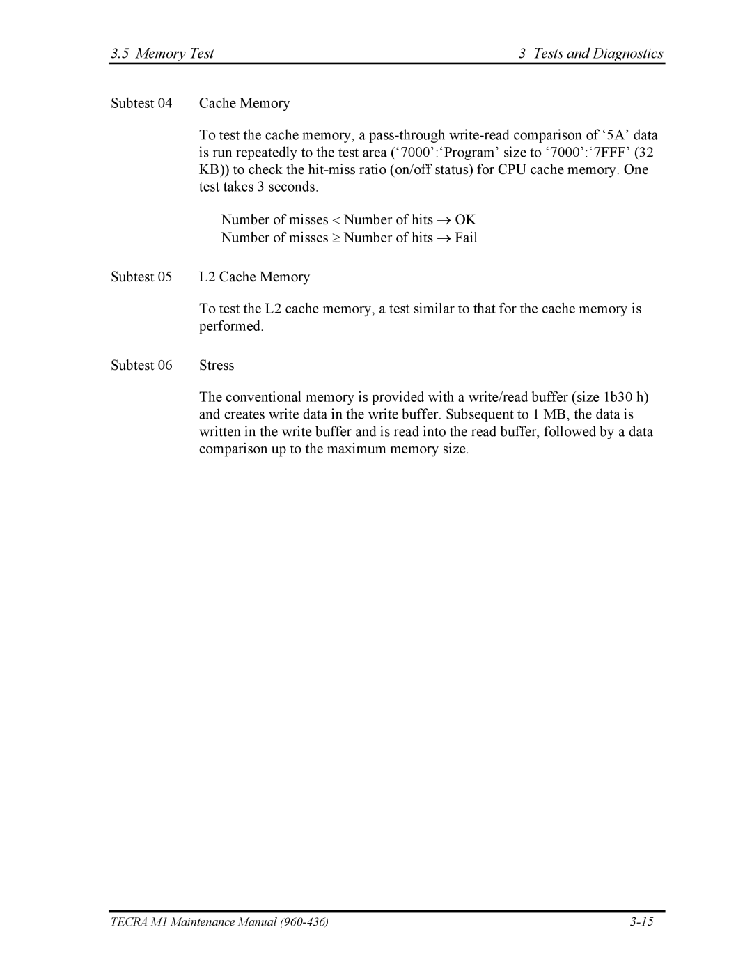 Toshiba tecra m1 manual Tecra M1 Maintenance Manual 