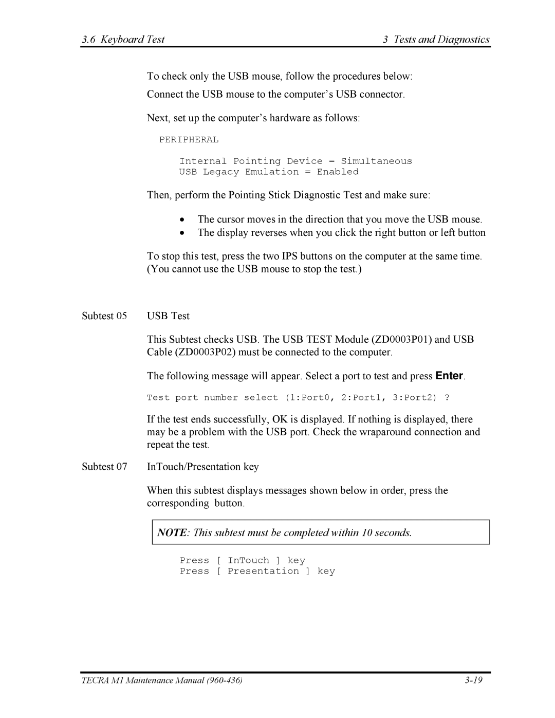 Toshiba tecra m1 manual Peripheral 