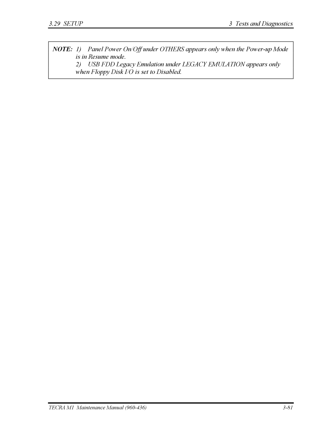 Toshiba tecra m1 manual Tecra M1 Maintenance Manual 