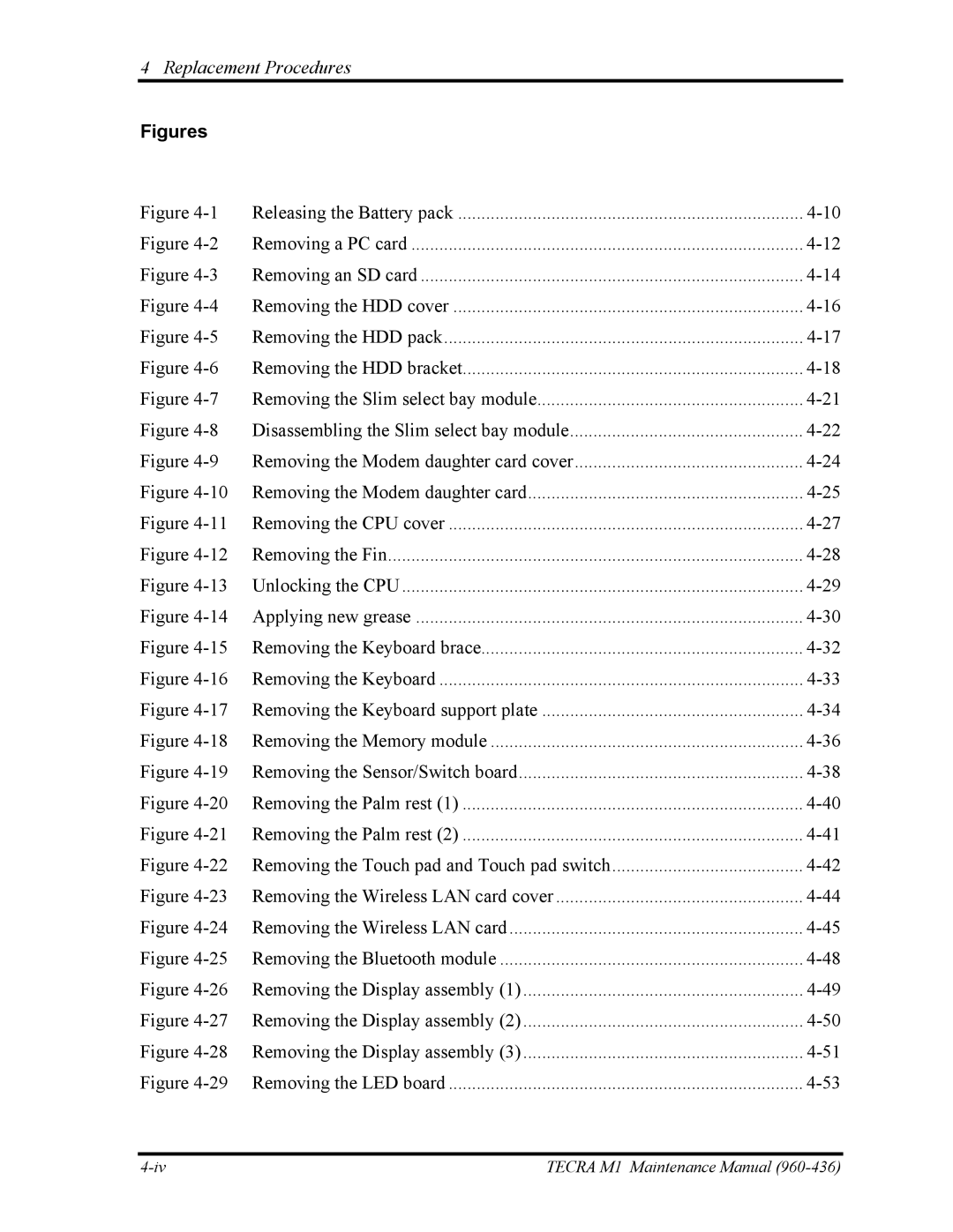 Toshiba tecra m1 manual Figures 