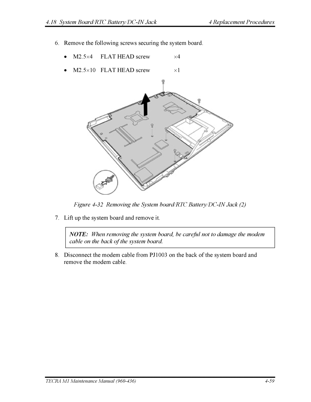 Toshiba tecra m1 manual Tecra M1 Maintenance Manual 