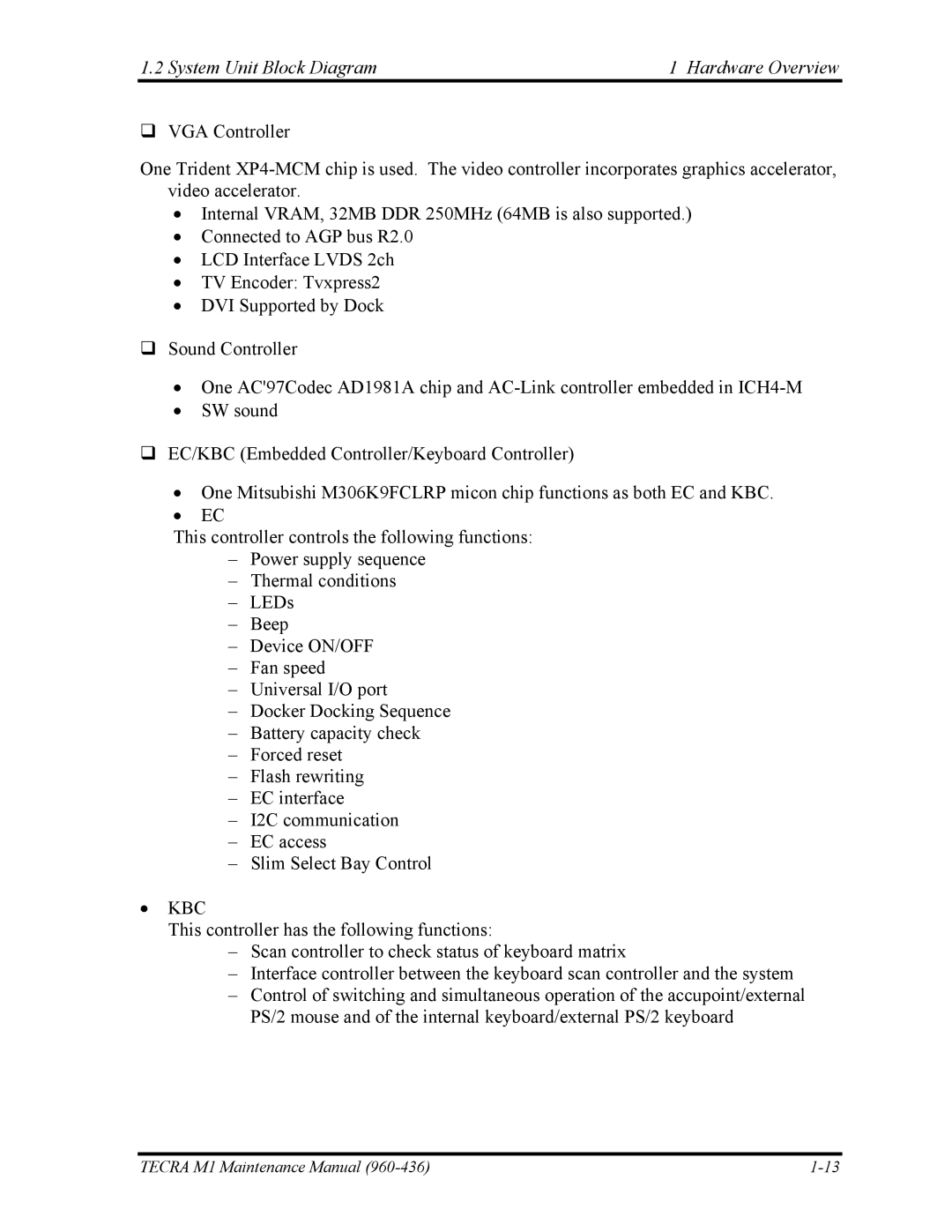 Toshiba tecra m1 manual Kbc 