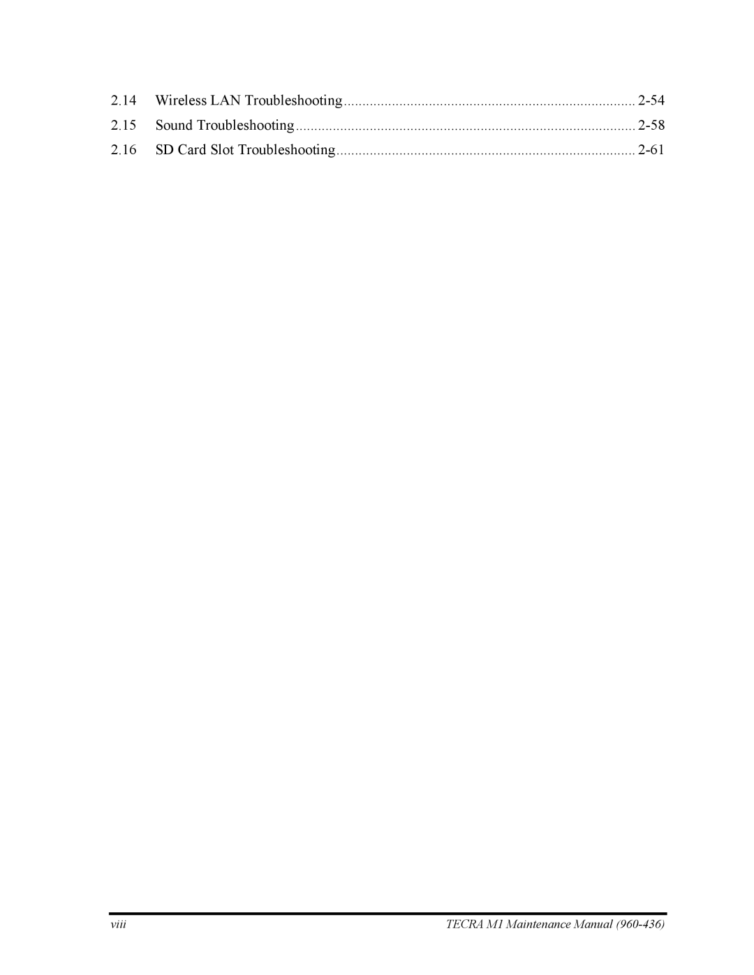 Toshiba tecra m1 manual Viii 