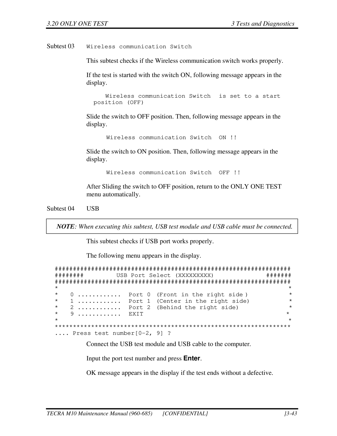 Toshiba M10, TECRA manual Exit 