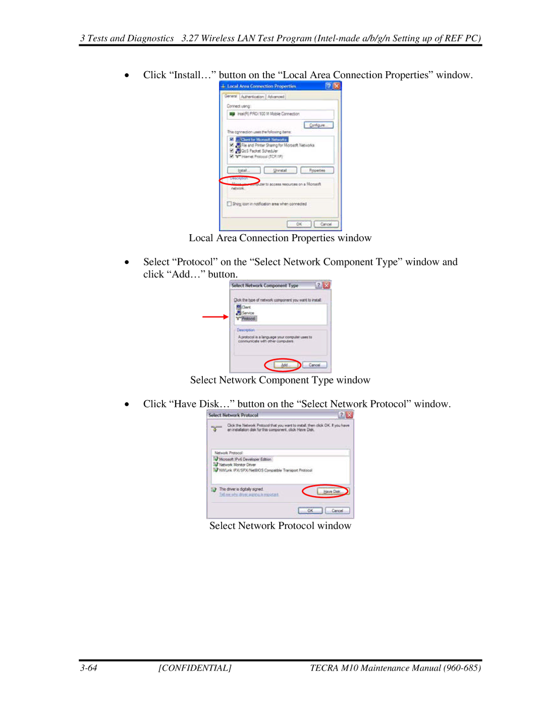 Toshiba TECRA, M10 manual Confidential 