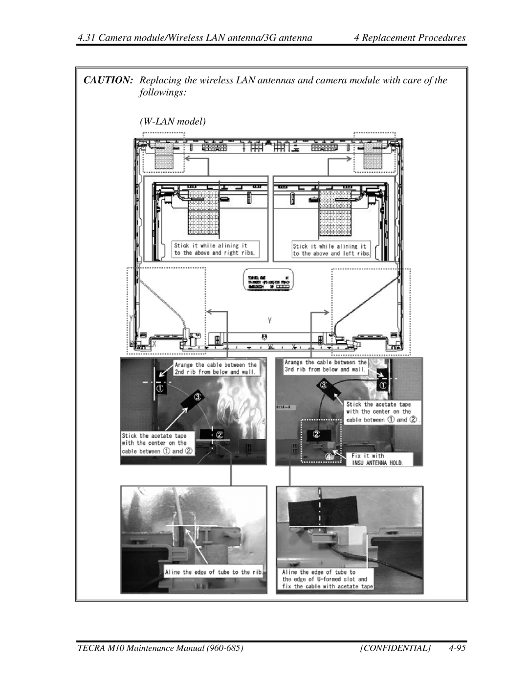 Toshiba M10, TECRA manual Confidential 