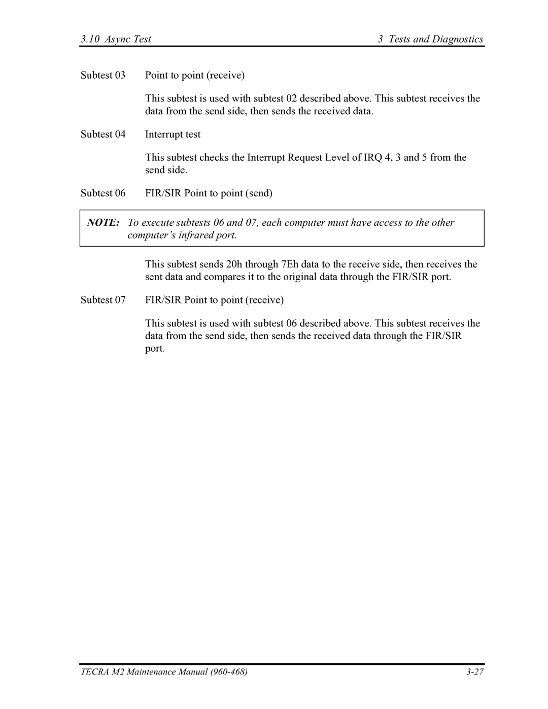 Toshiba tecra m2 manual Tecra M2 Maintenance Manual 