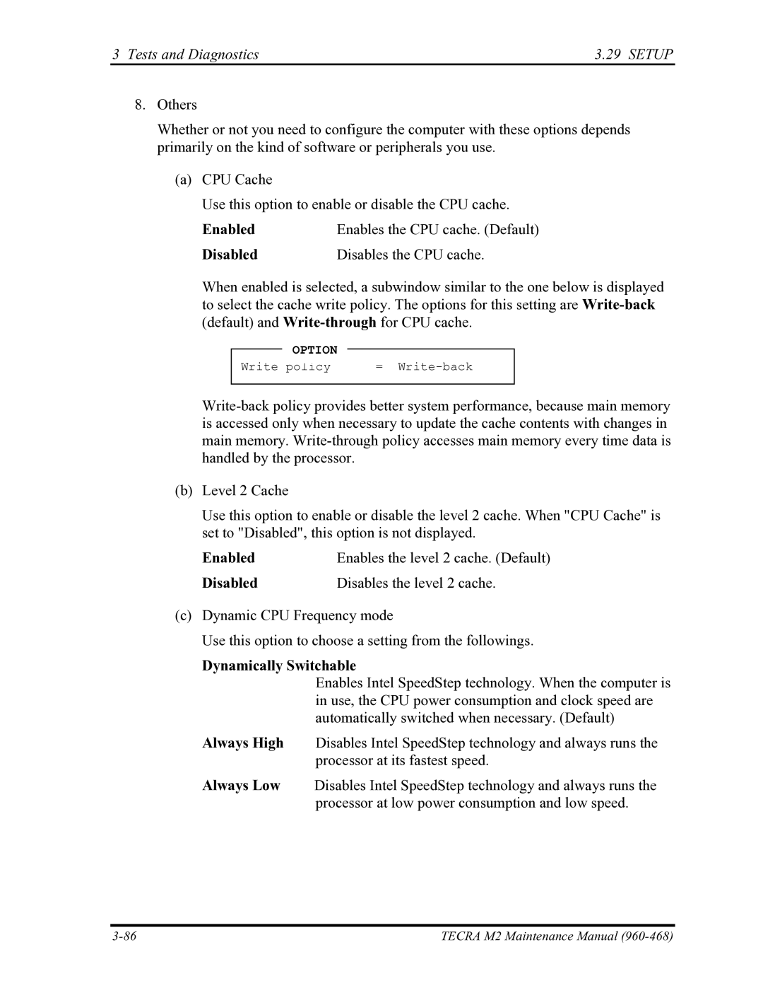 Toshiba tecra m2 manual Dynamically Switchable 