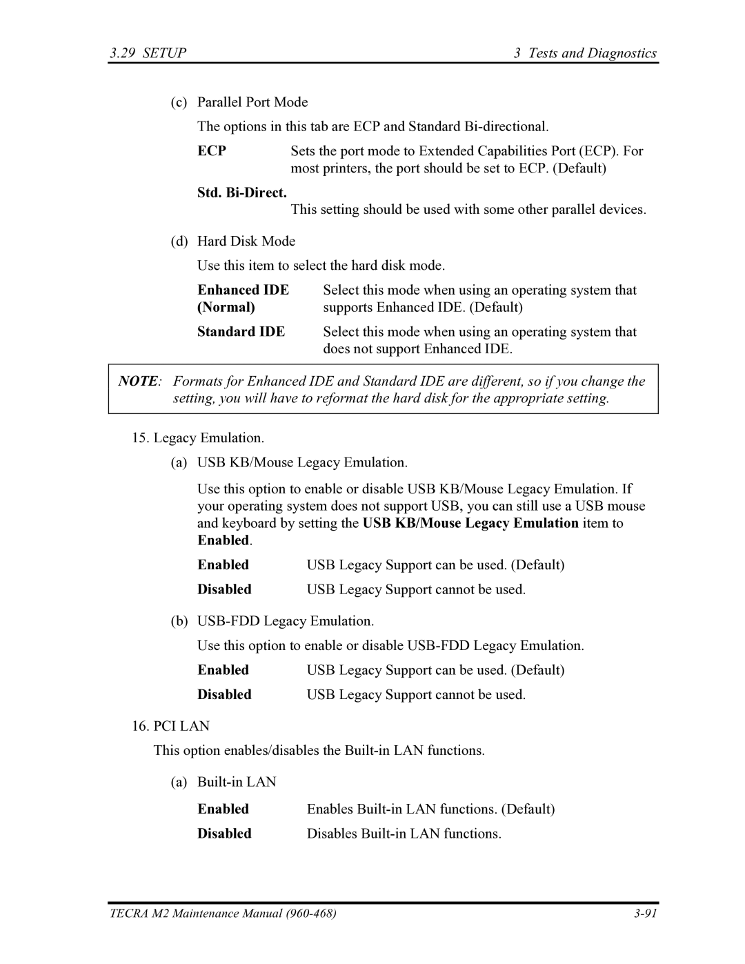 Toshiba tecra m2 manual Ecp 