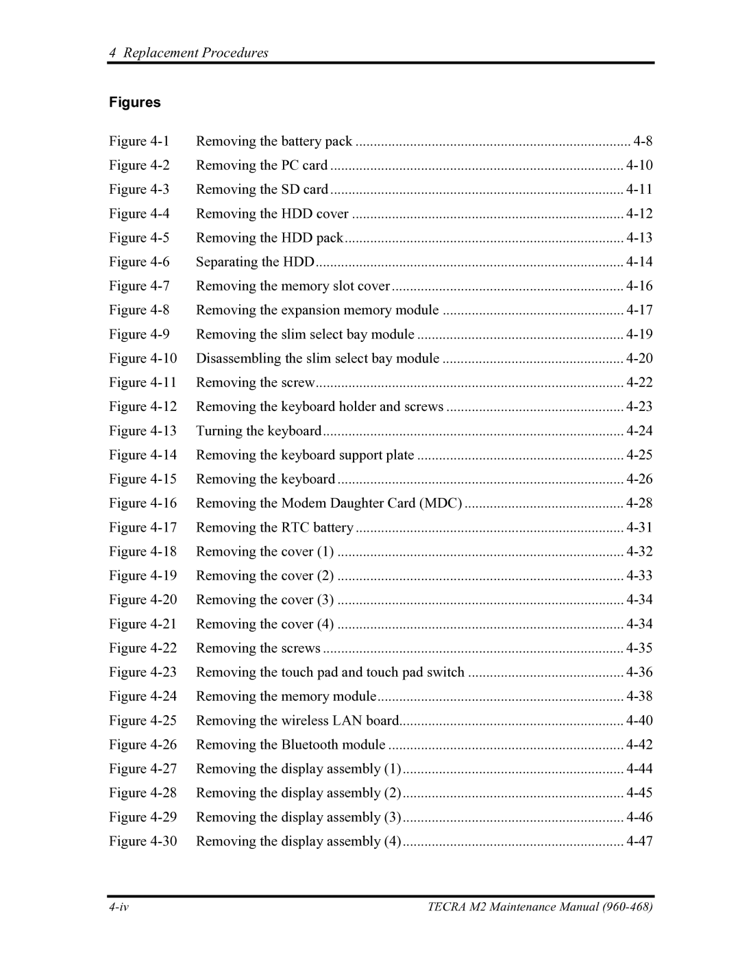 Toshiba tecra m2 manual Figures 