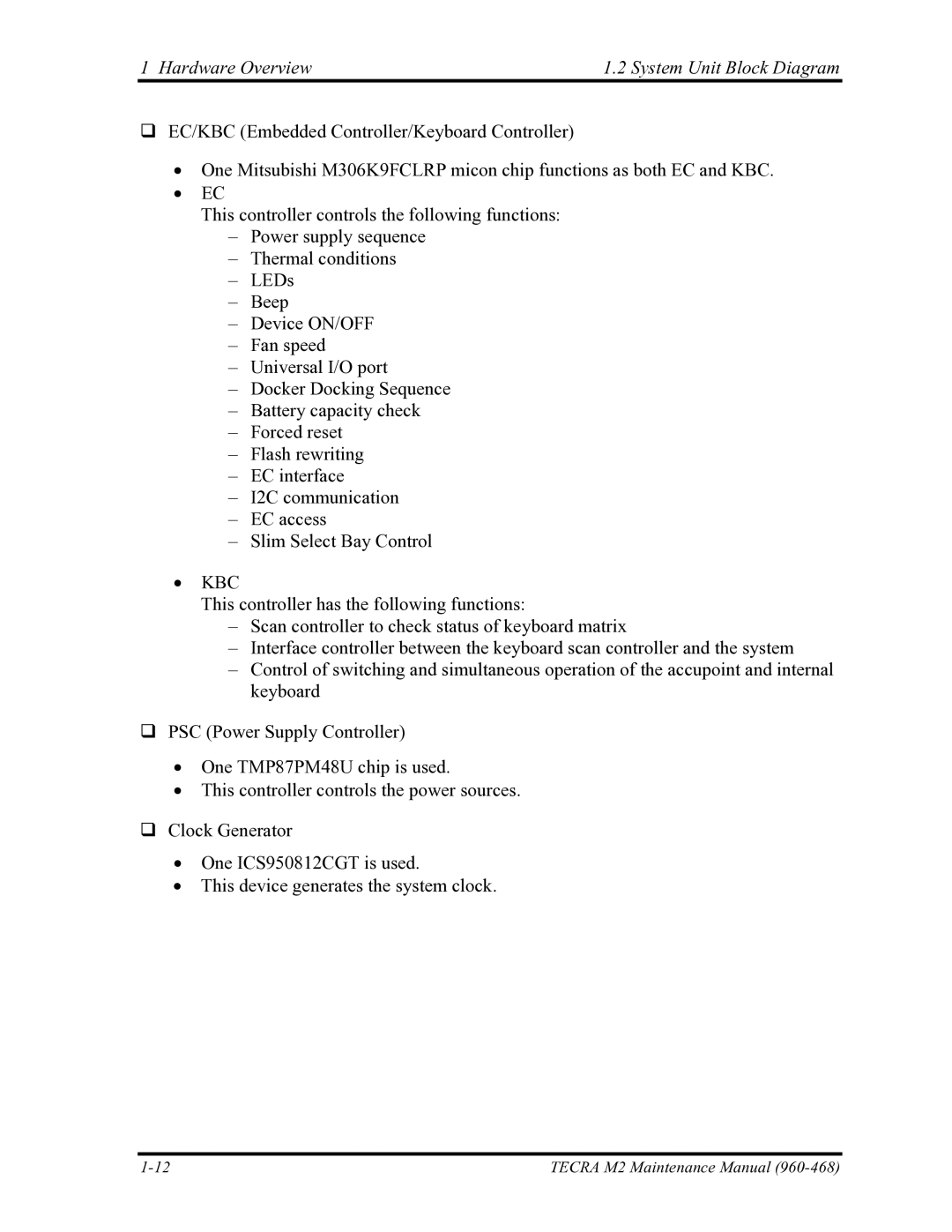 Toshiba tecra m2 manual Kbc 