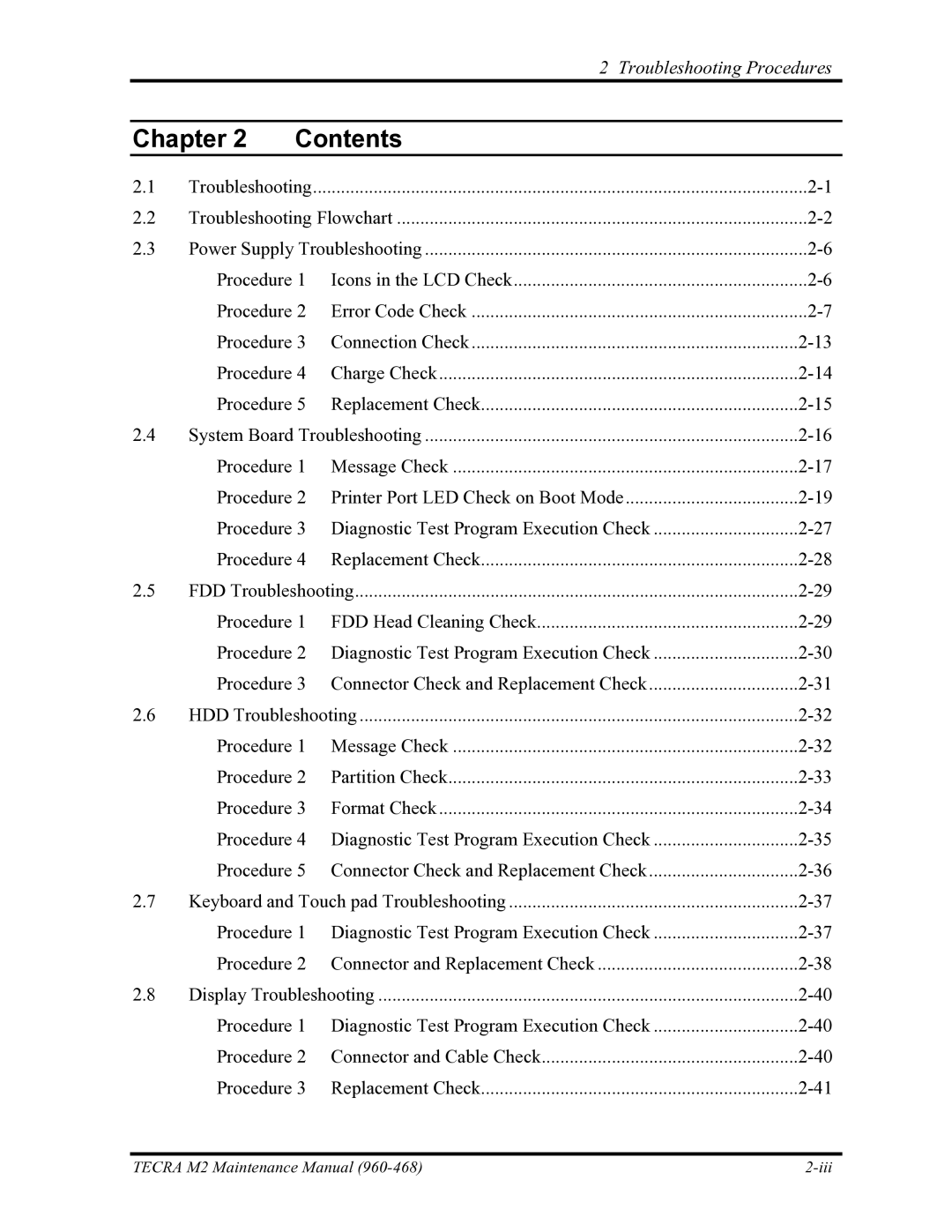 Toshiba tecra m2 manual Chapter Contents 