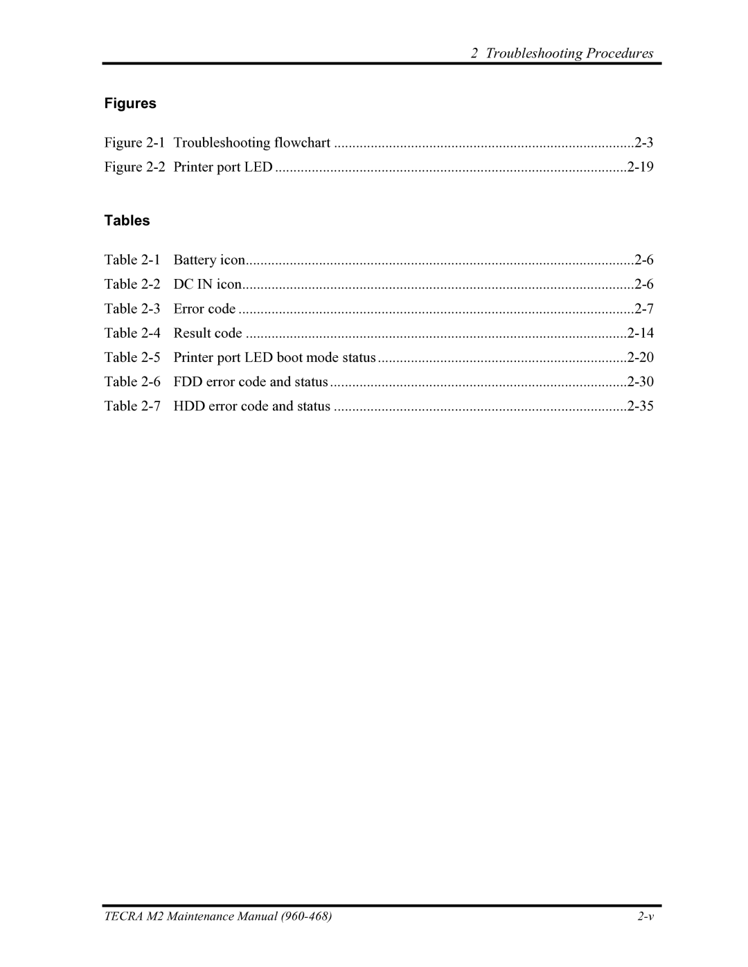 Toshiba tecra m2 manual Figures 