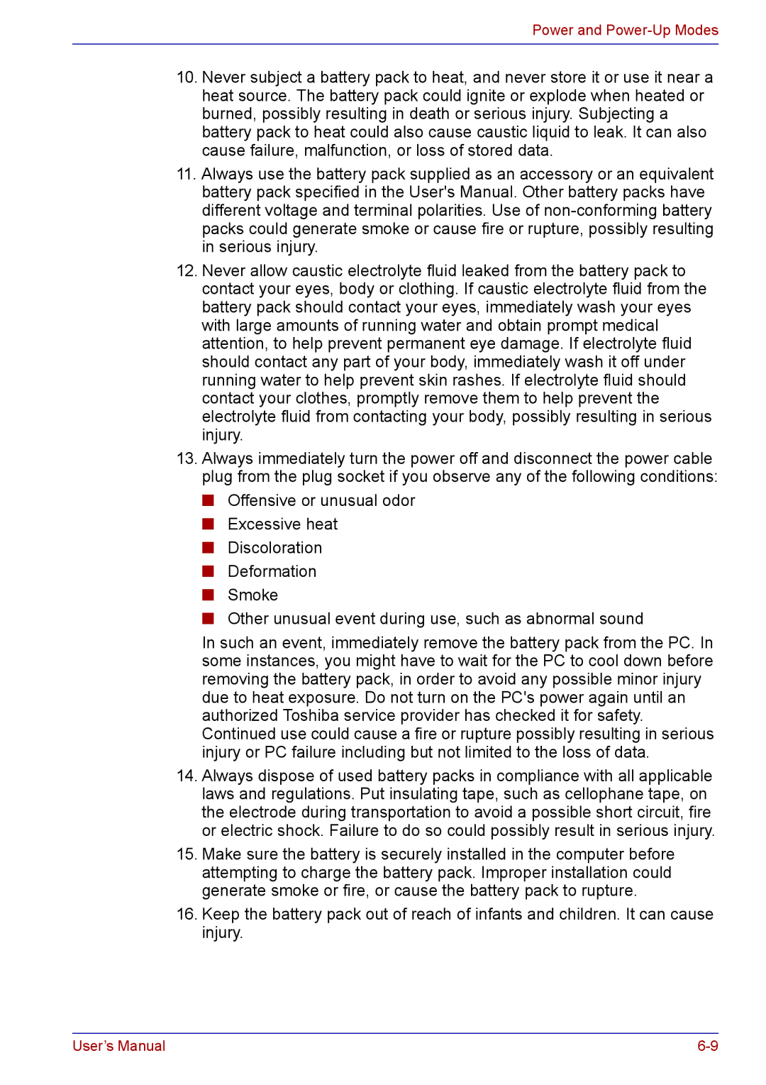 Toshiba TECRA M5 user manual Power and Power-Up Modes 