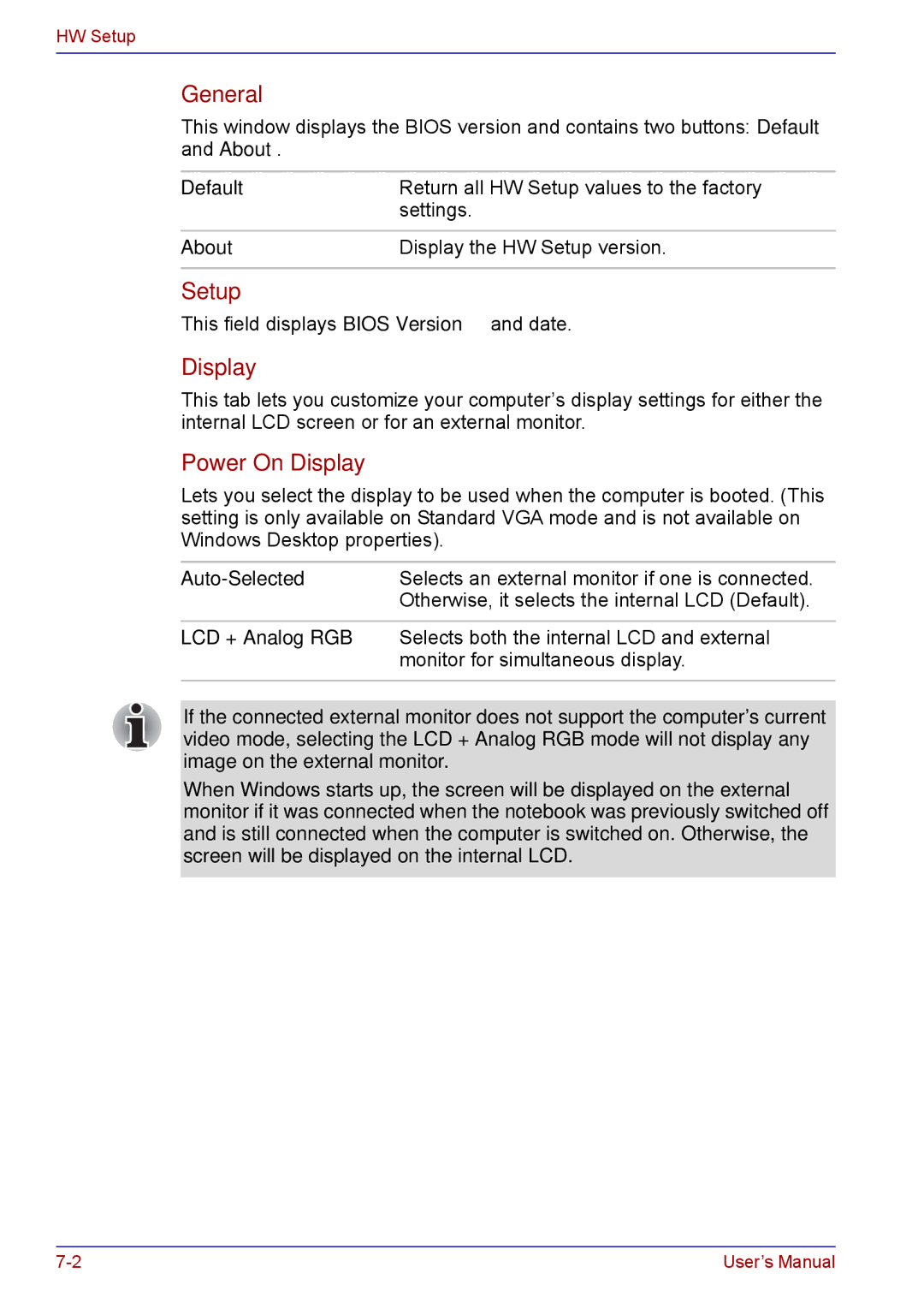 Toshiba TECRA M5 user manual Setup 