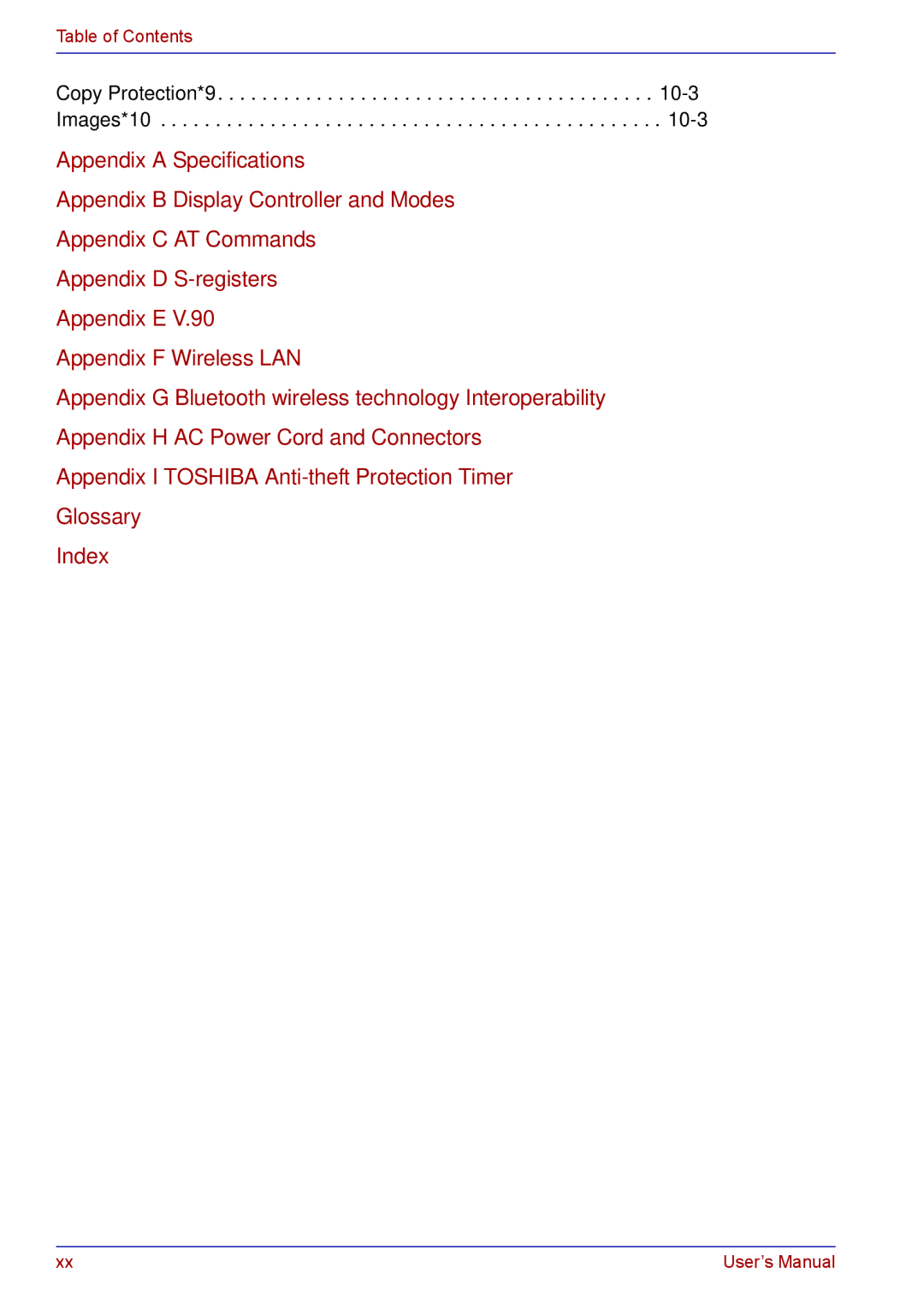 Toshiba TECRA M5 user manual Copy Protection*9 -3 Images*10 