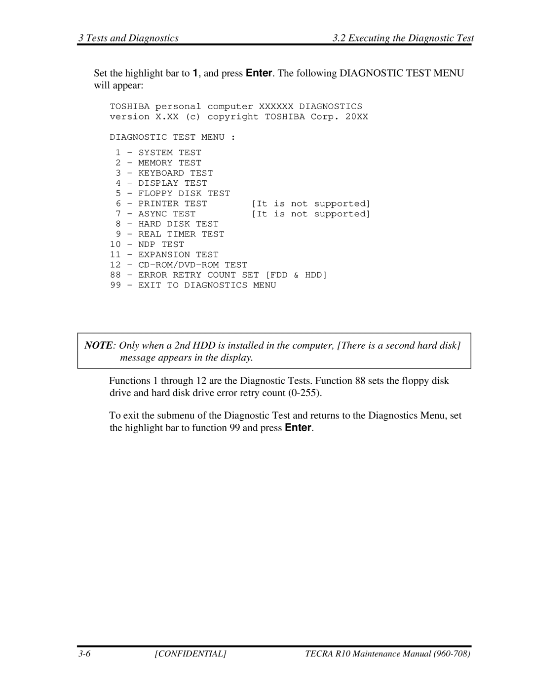 Toshiba TECRA R10 manual Printer Test 