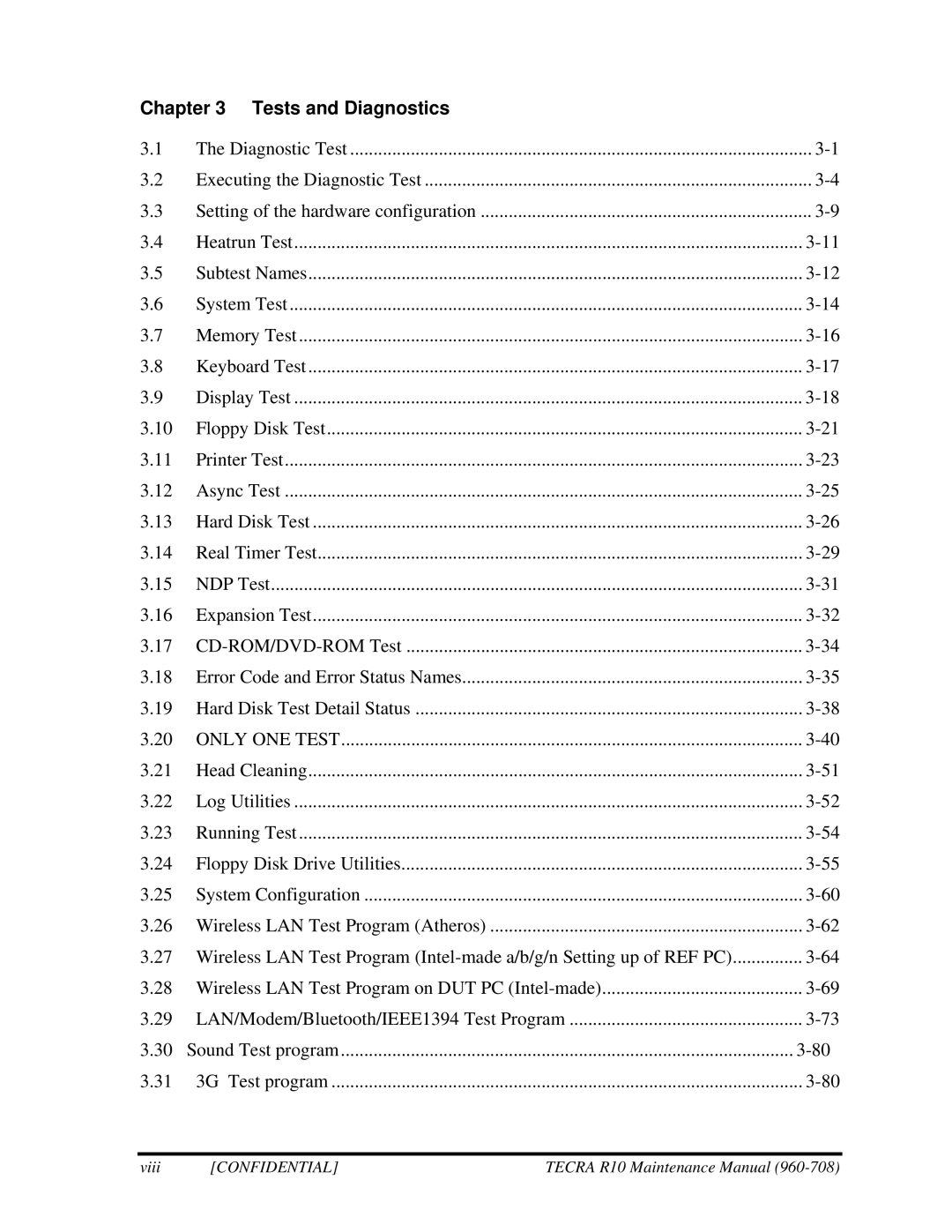 Toshiba TECRA R10 manual Tests and Diagnostics 