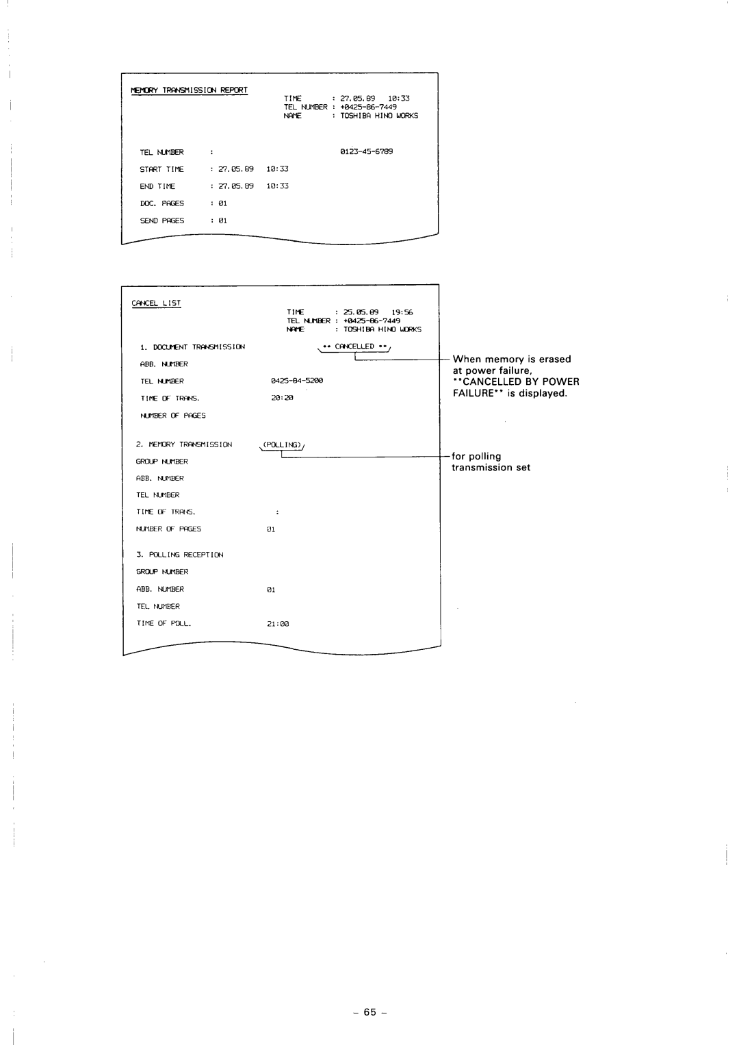 Toshiba TF 251 manual 