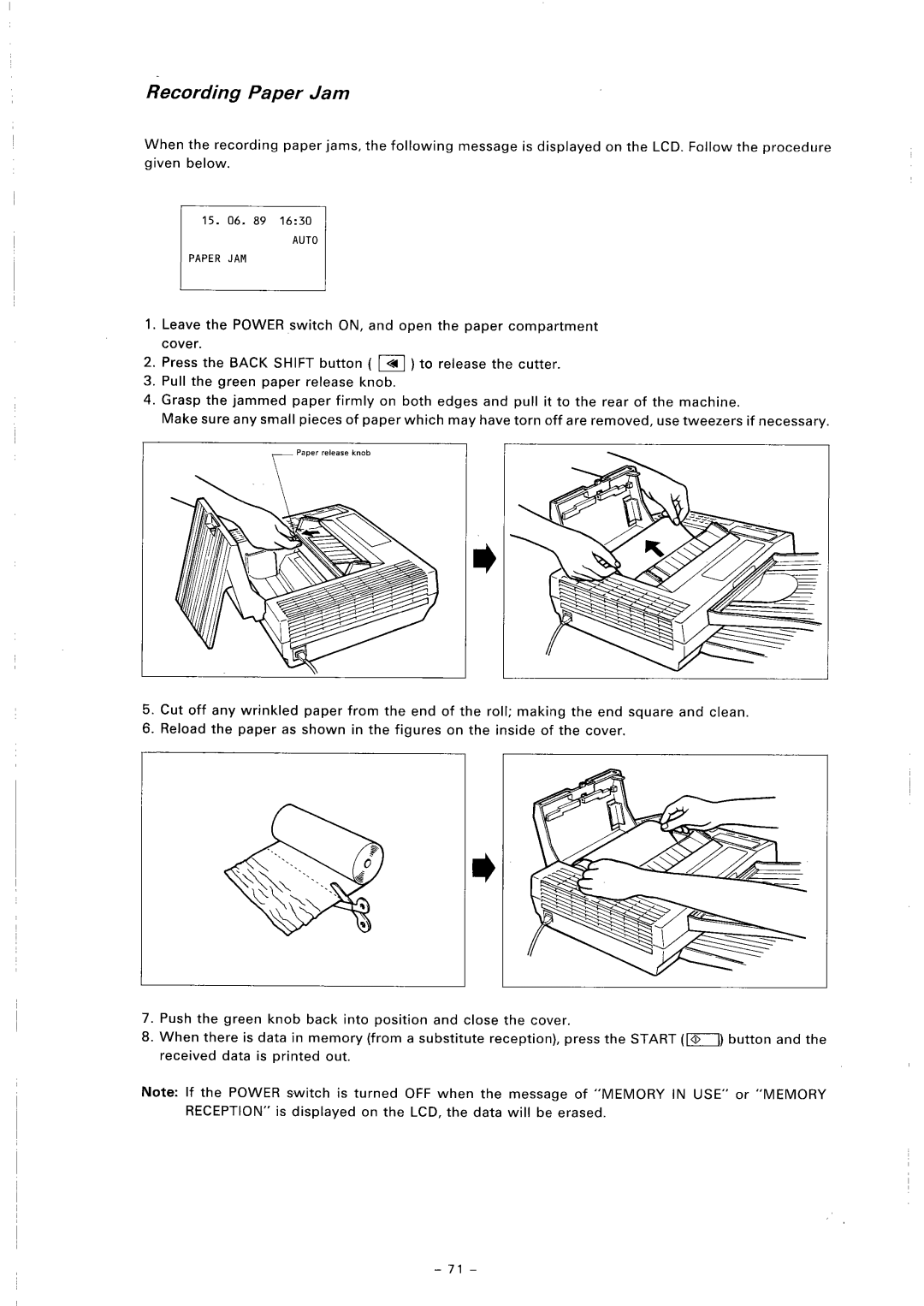Toshiba TF 251 manual 