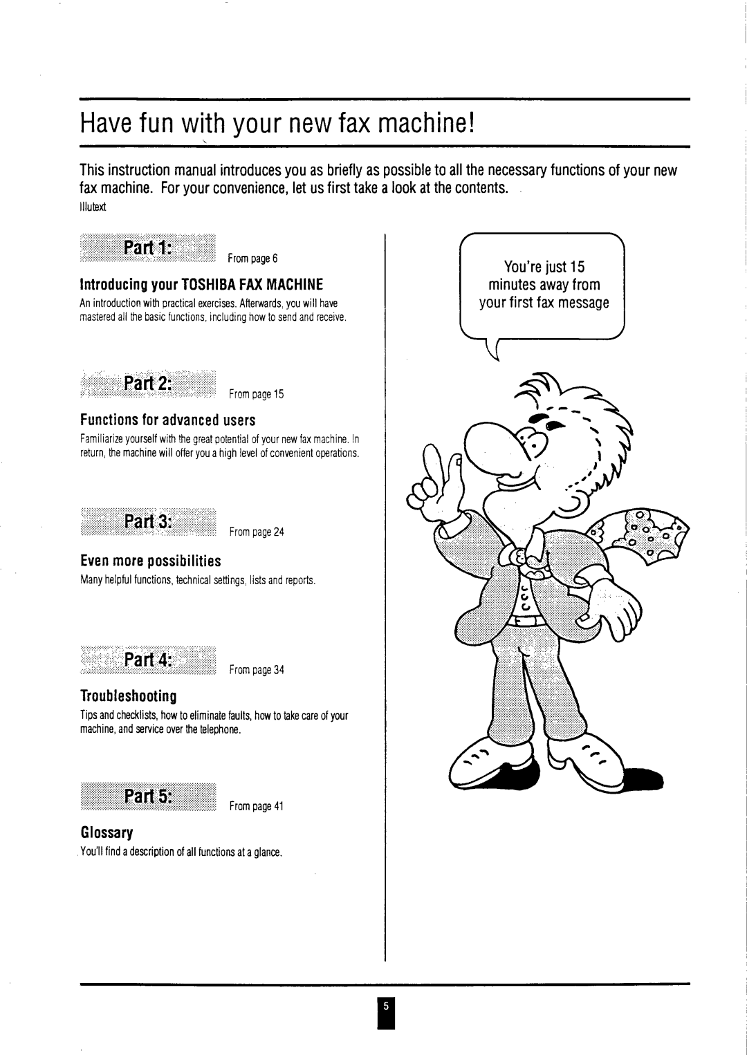 Toshiba TF 501, tf instruction manual 