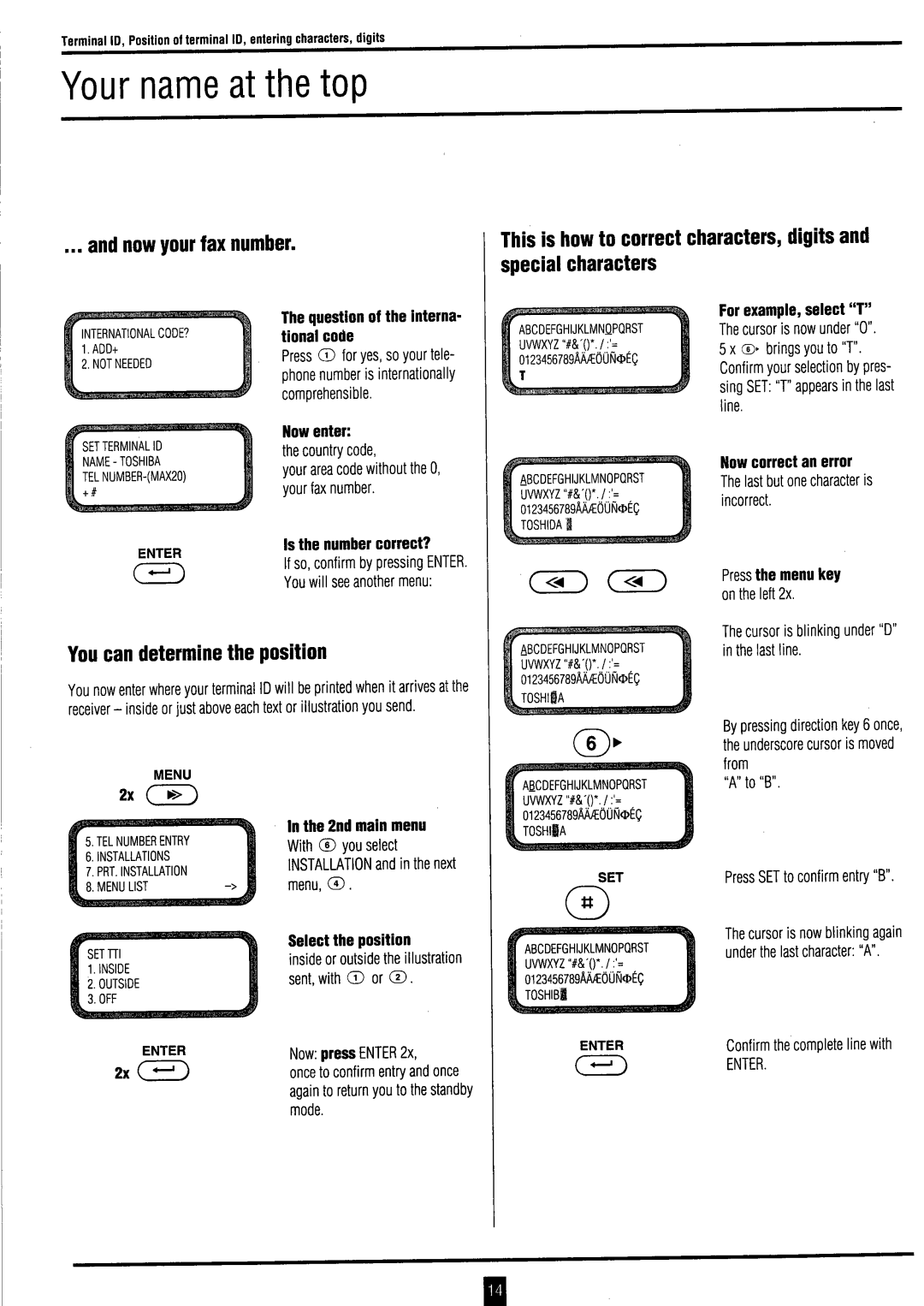 Toshiba TF 531 / 551 instruction manual 