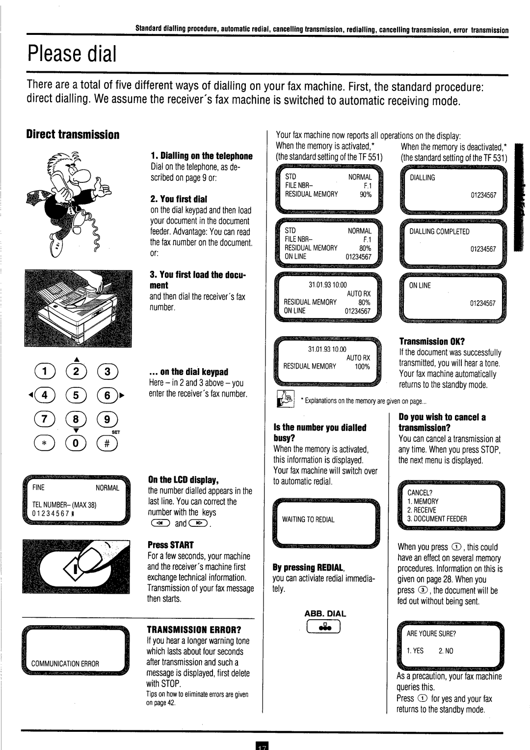 Toshiba TF 531 / 551 instruction manual 