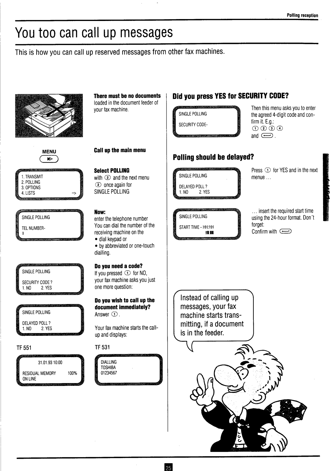 Toshiba TF 531 / 551 instruction manual 