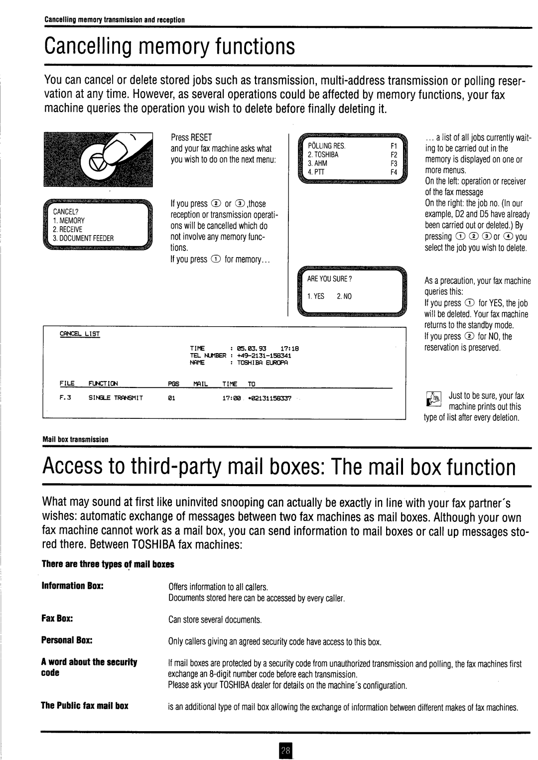 Toshiba TF 531 / 551 instruction manual 